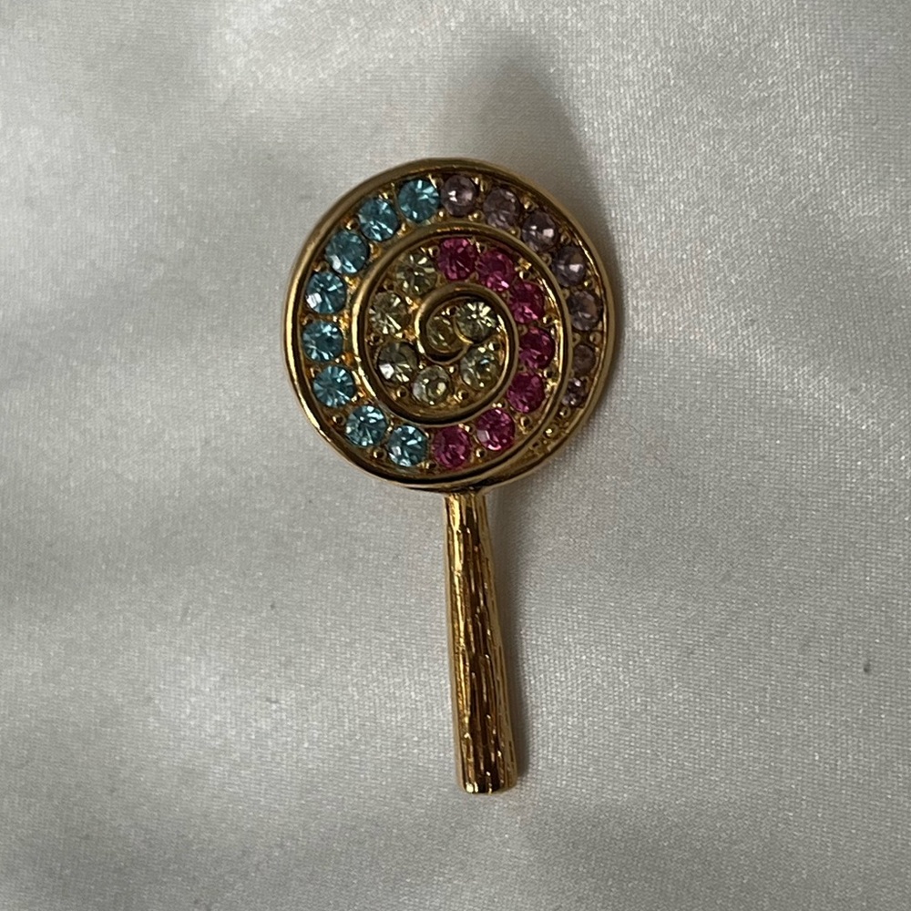 Signed Trifari Lollipop Brooch
